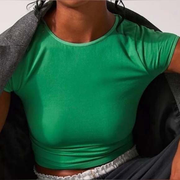 Free People Intimately | Cap Sleeve Seamless Cami NWOT | Green - Picture 3 of 8